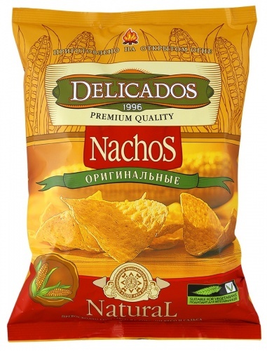 Чипсы Delicados Nachos кукурузные оригинальные  75г