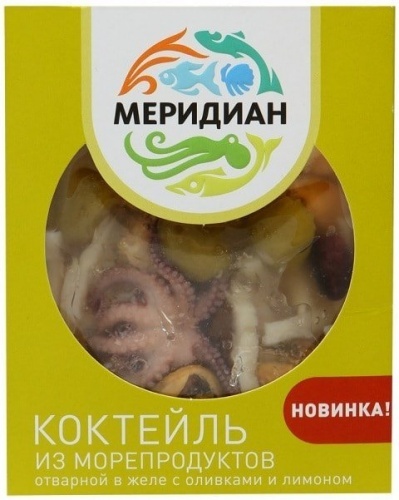 Коктейль Меридиан из морепродуктов в желе 200г
