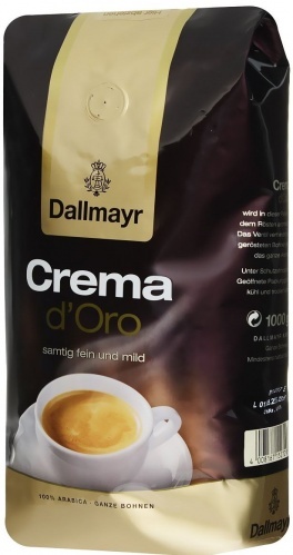 Кофе в зернах Dallmayr Crema d'Oro (Крема д'Оро) 1000гр