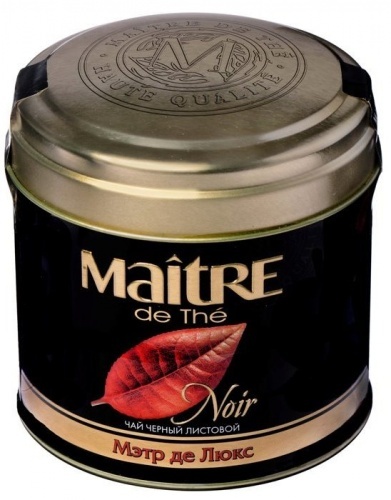 Чай Maitre de lux черный листовой 100г