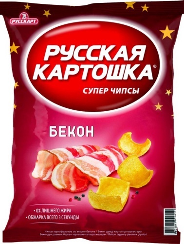 Чипсы Русская Картошка картофельные бекон 150г