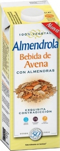 Напиток Almendrola овсяно-миндальный без сахара, 1000мл