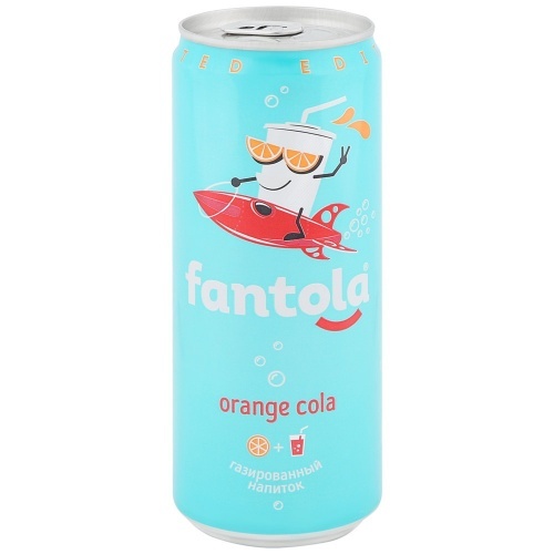 Напиток газированный Черноголовка Fantola Orange Cola сильногазированный 0.33 л