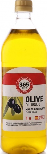 Масло оливковое 365 Дней смесь рафинированное и нерафинированное 1л