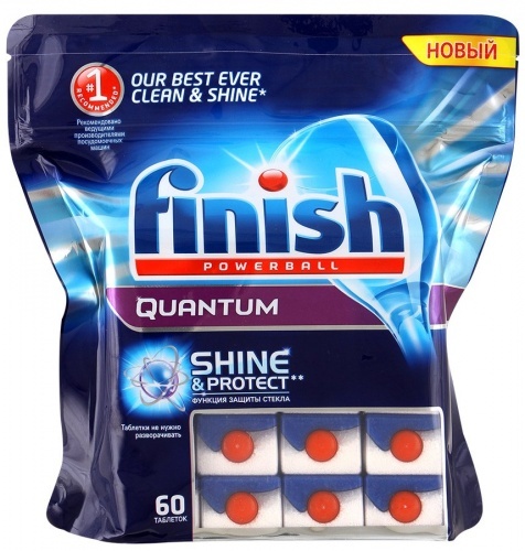 Средство для посудомоечных машин Finish Quantum Shine&Protect 60 таблеток