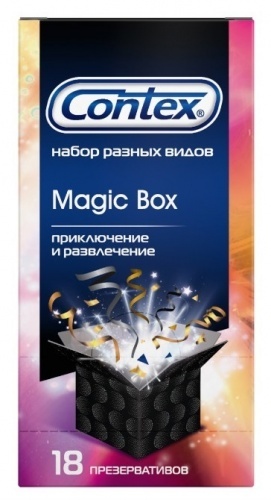 Презервативы Contex Magic Box Набор разных видов, 18 шт.