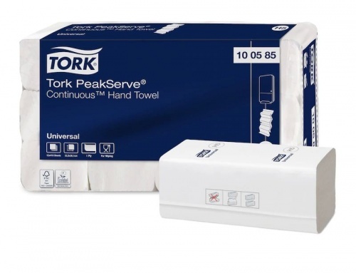 Полотенца бумажные TORK (Система H5) PeakServe, Universal, 410 шт., 12 шт., 22,5x20 см