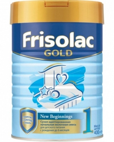 Смесь Friso Frisolac-1 Gold сухая молочная для детей от 0 до 6 месяцев 400г
