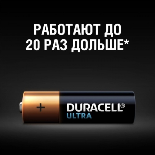 Батарейка алкалиновая Duracell Ultra Power AA 4шт