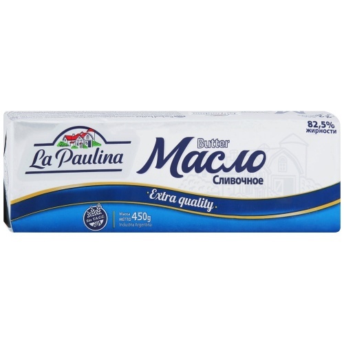 Масло сливочное La Paulina 82.5% 450г