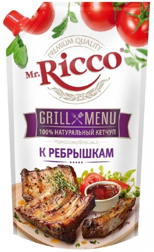 Кетчуп Mr.Ricco Grill menu к ребрышкам 350г