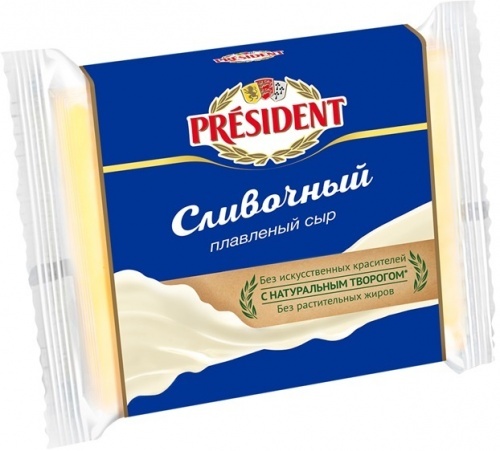Сыр President плавленый cливочный 40%, 150г
