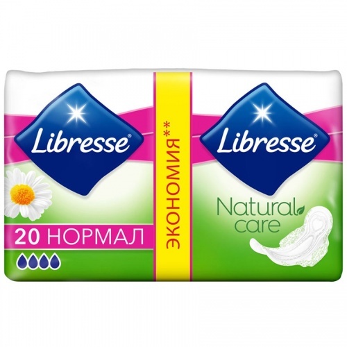 Прокладки Libress Natural Care Ultra Normal DUO, 20 шт.