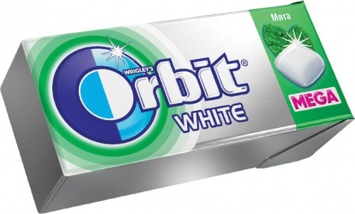 Жевательная резинка Orbit Mega White Мята 16г