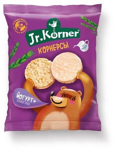 Мини-хлебцы Jr. Korner, в йогурте, 60г
