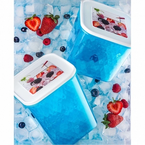 Контейнер для замораживания и хранения продуктов с декором Phibo «Кристалл» 1,7л