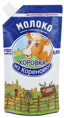 Молоко Коровка из Кореновки цельное сгущенное с сахаром 8,5% 270г