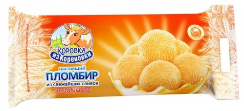Мороженое Коровка из Кореновки пломбир крем-брюле 400г