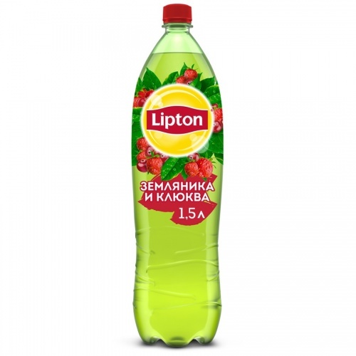 Чай Lipton холодный зеленый земляника клюква 1,5л