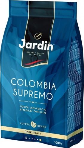 Кофе Jardin Colombia Supremo в зернах 1кг