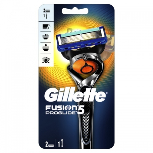 Бритва Gillette Fusion ProGlide с технологией FlexBall + 2 кассеты