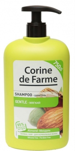 Мягкий шампунь Corine De Farme с миндалем, 750 мл