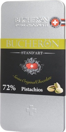 Шоколад Bucheron горький с фисташками 72% 100г