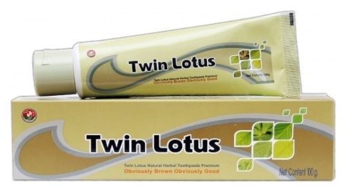 Зубная паста Twin Lotus Premium с натуральными травами, 100 гр