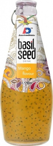 Напиток сокосодержащий American Drinks Basil Seed Манго 0.29 л