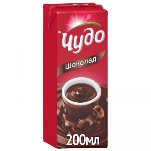 Коктейль молочный Чудо вкус шоколад 3%, 200 мл