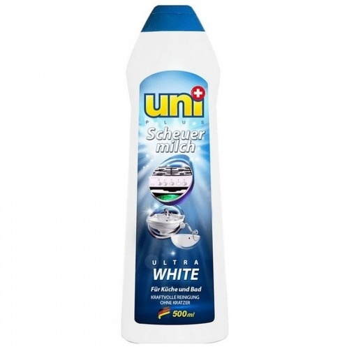 Чистящее молочко UniPlus Ultra White с отбеливающим эффектом, 500 мл