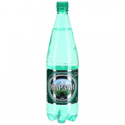 Минеральная вода Нарзан газированная 1л, упаковка 6шт