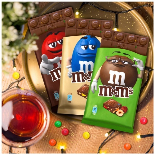 Шоколад молочный M&M's с миндалем и разноцветым драже 122г