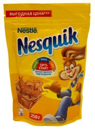 Напиток Nestle Nesquik Opti-Start шоколадный быстрорастворимый 250г