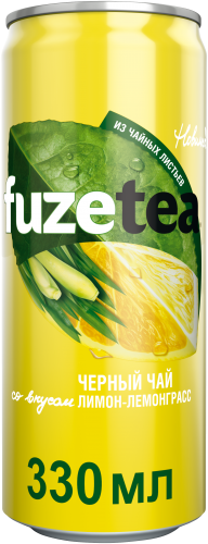Чай холодный Fuze Tea лимон-лемонграсс 330мл упаковка 12шт