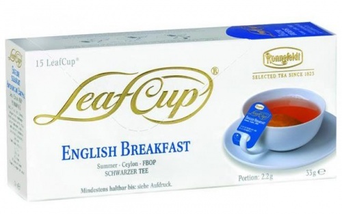 Чай Ronnefeldt Leaf Cup English breakfast черный 15пак*2г