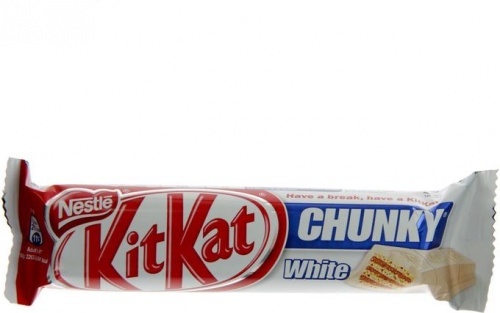Батончик Kit Kat Chunky White белый и молочный шоколад с хрустящей вафлей 40г