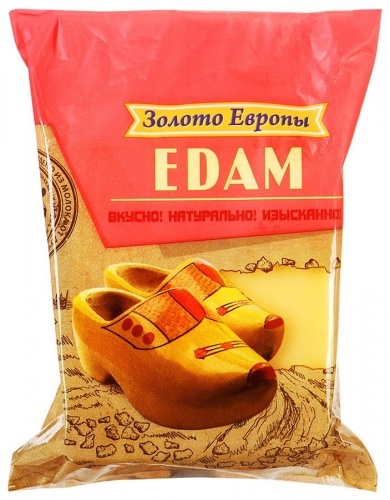 Сыр Золото Европы "Эдам" 45%, 240г