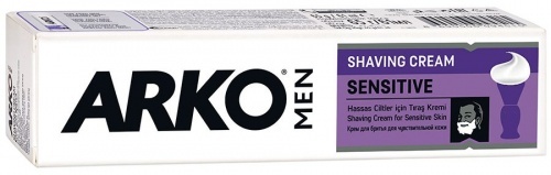Крем для бритья Arko Men Sensitive для чувствительной кожи, 65 гр