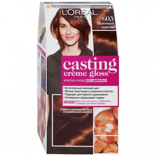 Крем-краска для волос L`Oreal Paris Casting Creme Gloss тон 603 Молочный шоколад, 180 мл