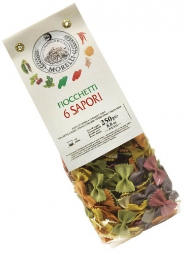 Макаронные изделия Morelli 1860 Fiocchetti 6 вкусов, 250г