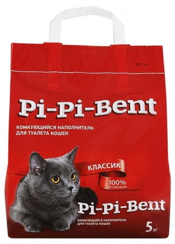 Наполнитель Pi-pi bent Классик для кошачьего туалета 5кг