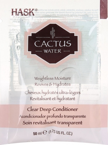 Маска для волос Hask Cactus Water Увлажнение без утяжеления, с кактусовой водой, 50 мл