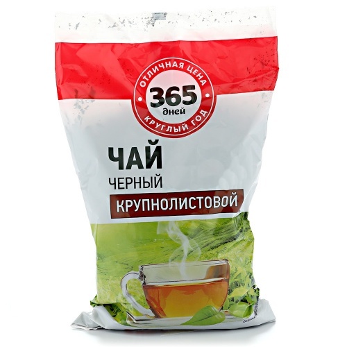 Чай черный 365 Дней крупнолистовой м/у 200г