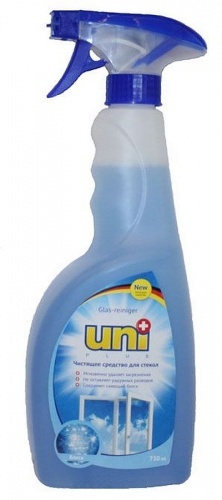 Средство UniPlus для мытья стекол Блеск, 750 мл