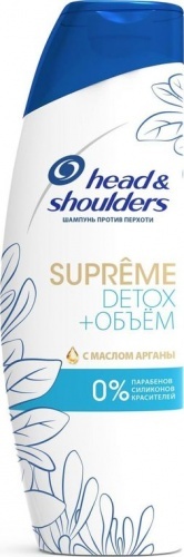 Шампунь Head&Shoulders Supreme Detox+Объём с маслом арганы 300мл