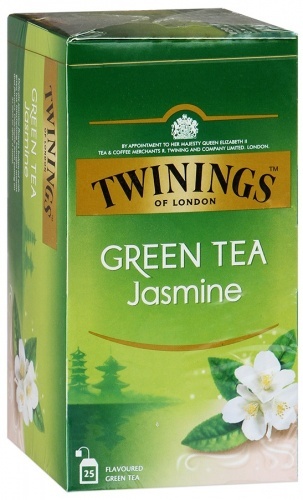 Чай Twinings зеленый пакетированный жасмин 25х1,8г