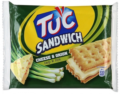 Крекер Tuc сэндвич со вкусом сыра и лука, 112г