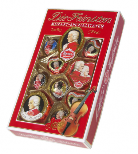Набор шоколадный Mozart Reber Die Feinsten Mozart-Spezialitaten, 218г, Германия