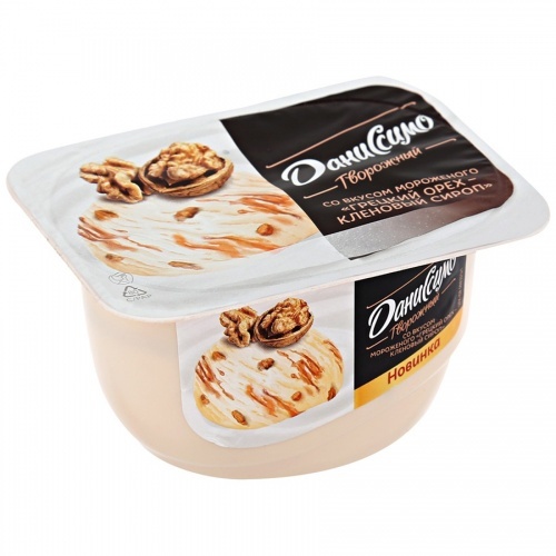 Продукт творожный Даниссимо со вксом мороженого Грецкий орех-кленовый сироп 5,9%, 130 гр